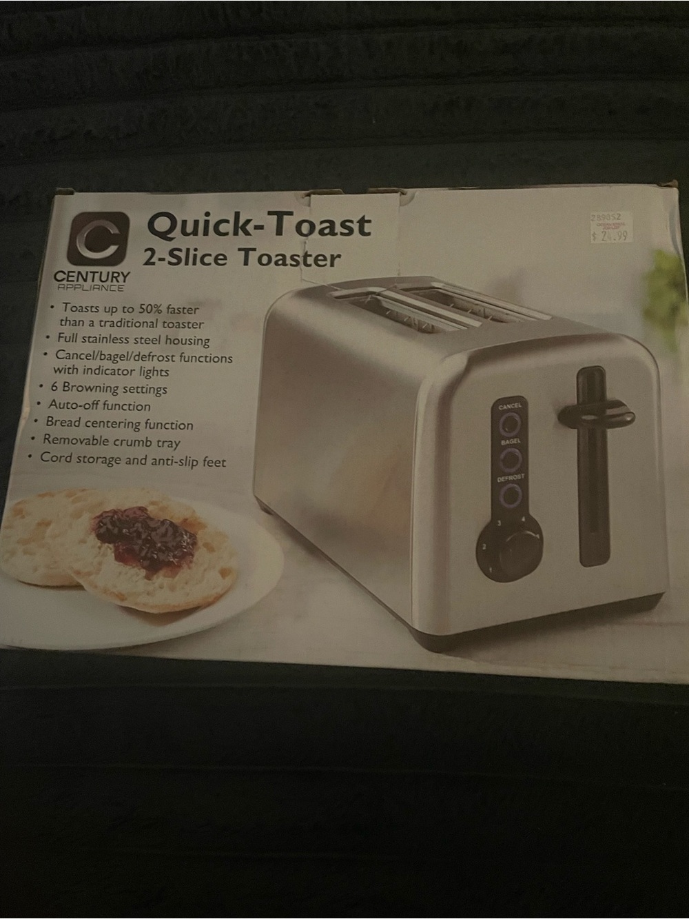 Century 2 Slice Wide Slot Toaster